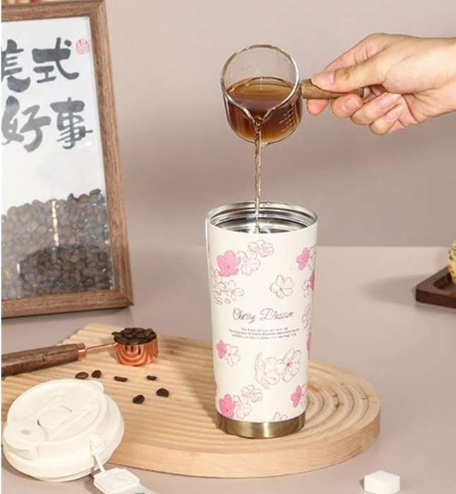 Double Wall Stainless Steel Vacuum Insulated Tumbler with Straw