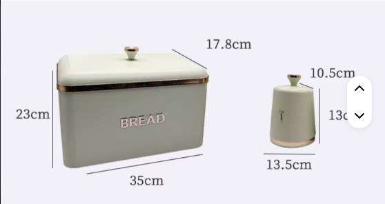 Bread Box Set 4 Bread Metal Bin Storage Pretty Storage Boxes With Lids