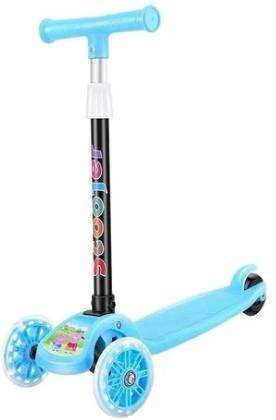 Foldable Folding Kids Kick Pedal Scooter for Kids 3 Wheel With Rubber Wheels Light