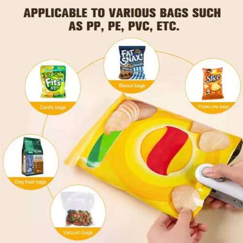 Portable Mini Bag Sealer Handheld USB Rechargeable Bag Sealing Machine