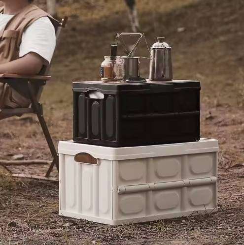 Outdoor Camping Storage Container Box Fold-able Car Storage Box Multi-functional Storage Box