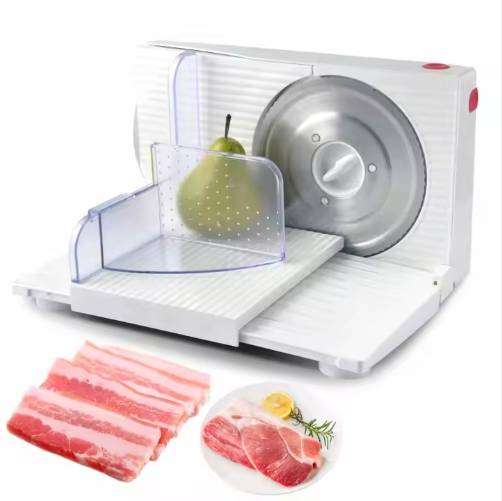 Electric Meat Slicer, Adjustable Thickness, Easy to Clean Perfect for Home & Small Res