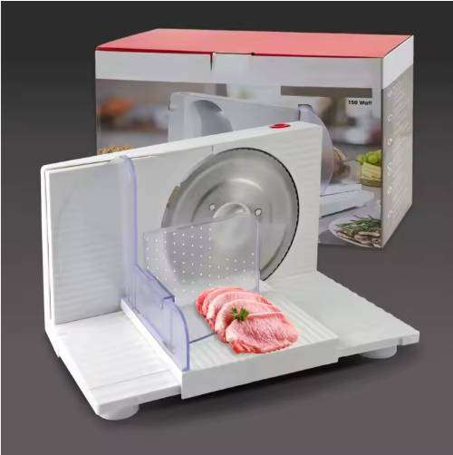 Electric Meat Slicer, Adjustable Thickness, Easy to Clean Perfect for Home & Small Res