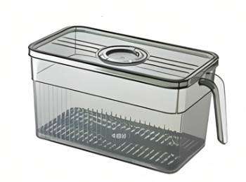 Plastic Refrigerator Storage Box Kitchen Food Fresh Storage Bin Fridge Storage Container With Handle