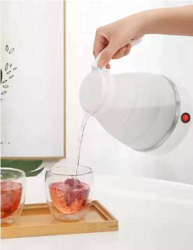 Foldable Portable Teapot Water Heater Household Office Travel Electric Water Kettle