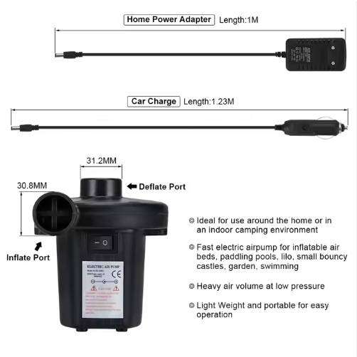 Inflatable Pump Electric Air Mattress Pump