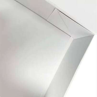 Luxury White Magnet Flap Clothing Paper Box Foldable Magnetic Closure Gift Boxes with Ribbon