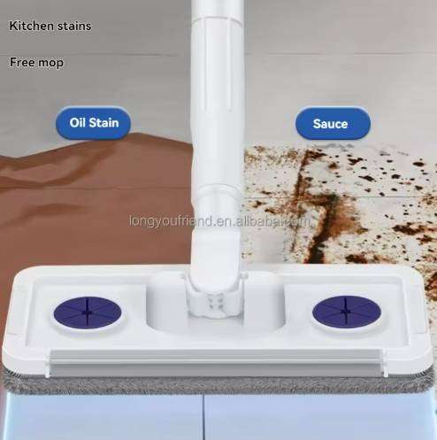 Portable Self-Squeezing Mini Mop 360 Degree Rotating Desktop Mini Sponge Mop Multi-Function