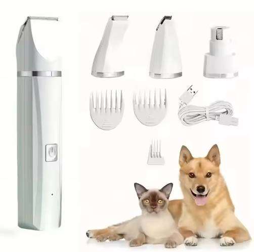 4-in-1 Comfortable Electric Rechargeable Pet Grooming Kit Dog Cat Claw