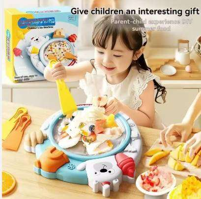 Electric Homemade Stir Yogurt Maker Machine DIY Small Fried Ice Tray Sets for Children