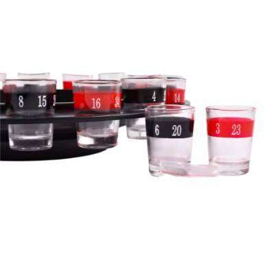 16 Shot Glasses Set Crazy Part Challenges Russian Roulette Wheel Drinking Game Set
