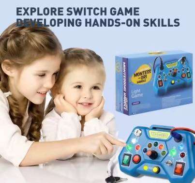 Portable Switches Snap Buttons Circuits Light Busy Board Game Stem Toys Educational