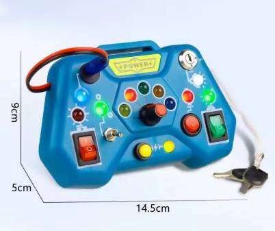 Portable Switches Snap Buttons Circuits Light Busy Board Game Stem Toys Educational