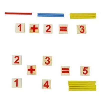 Wooden Counting Toys Count the Sticks Educational Wooden Toys for Kid Math Toys