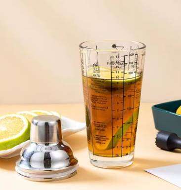 Boston Shaker Stainless Steel Glass Shaker with Scale
