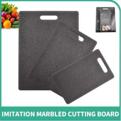Pcs Block Cutting Board Set Kitchen Chopping Board PP Material Imitation Marble Chopping Board