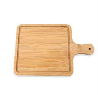 Natural Bamboo Charcuterie Plate Cheese Board Wooden Chopping Blocks Serving Cutting Boards for Home