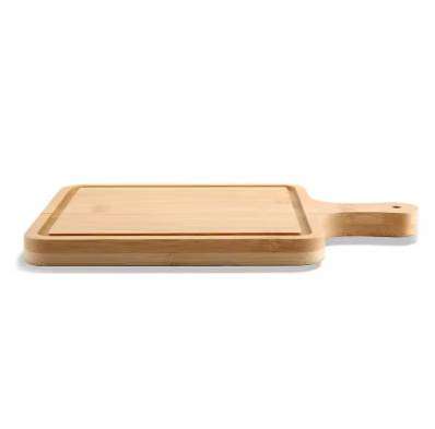 Natural Bamboo Charcuterie Plate Cheese Board Wooden Chopping Blocks Serving Cutting Boards for Home