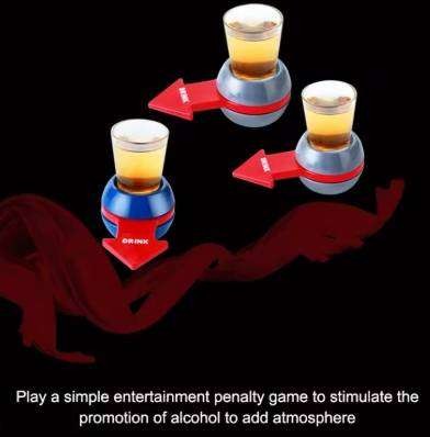 Spin the Shot Arrow Turntable Wine Tool Fun Party Pointer Turntable Drinking Game Spinner