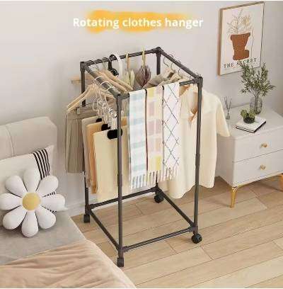 Clothes Rail On Wheels Metal Clothing Garment Stand Wardrobe Rack Display