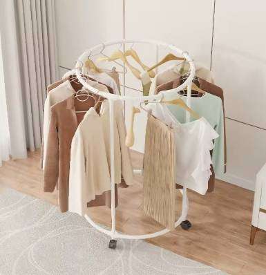 Stand Rotating Clothes Drying Rack Display for Clothing