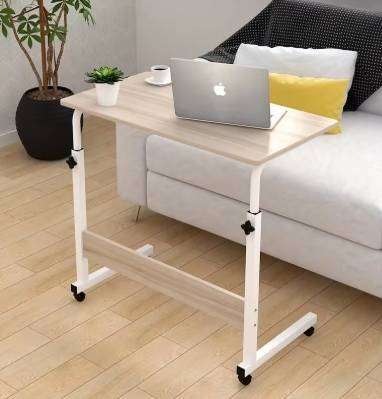 Wooden Removable Computer PC Desk Table Office Bedroom Dinner TV Table with Wheels