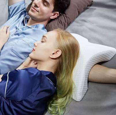 Couple Travel U-Shaped Nap Pillow Fabric Memory Foam