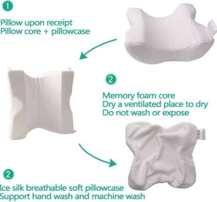 Couple Travel U-Shaped Nap Pillow Fabric Memory Foam