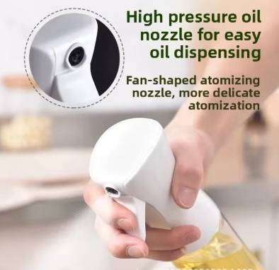 Food Grade Glass Oil Pot Spray Bottle Non-Drip Kitchen Household Oil Sprayer for Cooking Essential