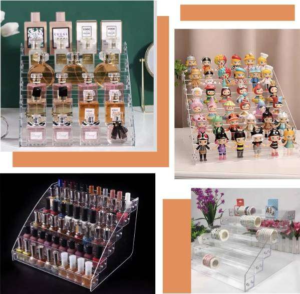 Removable Nail Polish Organizer Storage 3 Tiers Rack Acrylic Nail Polish Holder