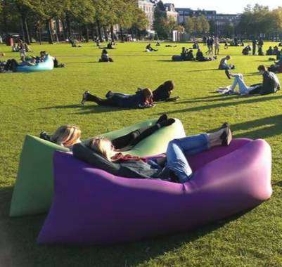 Modern Reclining Foldable Air Sofa for Outdoor Travelling & Camping Inflatable Beach Lounge Chair