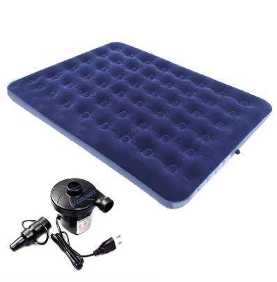 Wholesale Double Single Flocked Airbed Inflatable Mattress Downy Queen Size Inflatable Air Bed Mattr