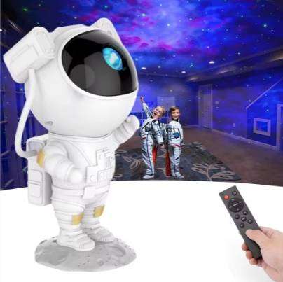 Rotatable Spaceman Projector Table Lamp Projection Night Light Star Projector Light Children