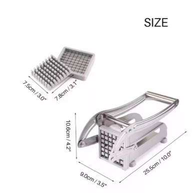 Home Kitchen Multi Function Vegetable Cutter Stainless Steel Potato Cutter Slicer Manual