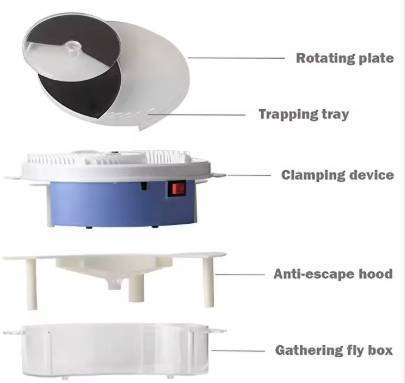 No Light Noise Pollution Full-automatic Flycatcher Artifact Catch Fly Machine Fly Trap
