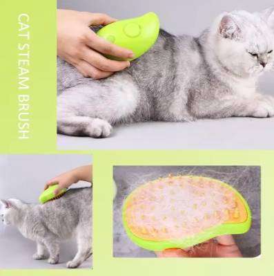 3 In 1 Pet Steamy Brushes Self Cleaning Steam Cat Massager Brush To Remove Tangled and Loose Hair