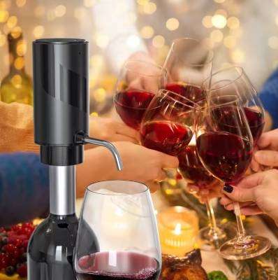 Liquor Pump Portable Automatic One-Touch Instant Wine Decanter USB Rechargeable Alcohol Dispenser