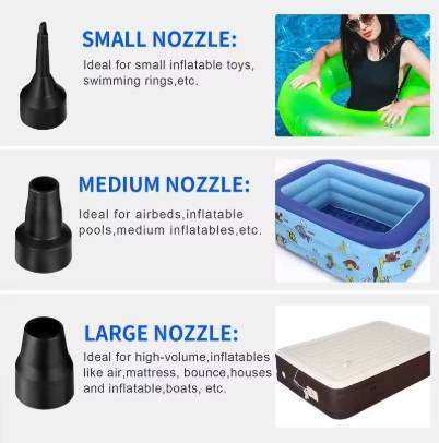 Mini Inflatable Pump Electric Air Cushion Camping Pump Portable