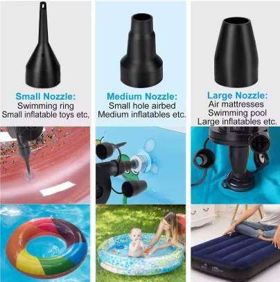 Mini Inflatable Pump Electric Air Cushion Camping Pump Portable