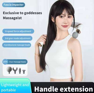 Multifunctional Cordless Portable Massage Gun Diversified Bent Head Massage