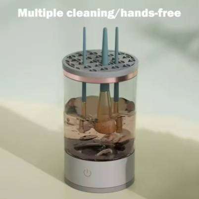 Electric Makeup Brush Cleaner Machine Portable Automatic USB Brush Cleaning Tool