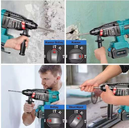 68V Cordless Power Tool Kit with Dual Battery