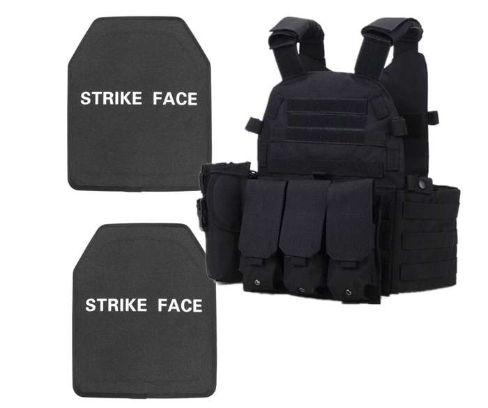 Bulletproof Vest - JY-78 + NIJ Level III PE (UHMWPE) Ballistic Plates