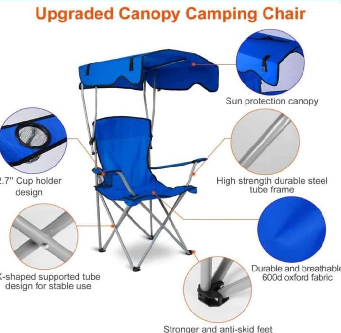 Outdoor Foldable Camping Canopy Chair