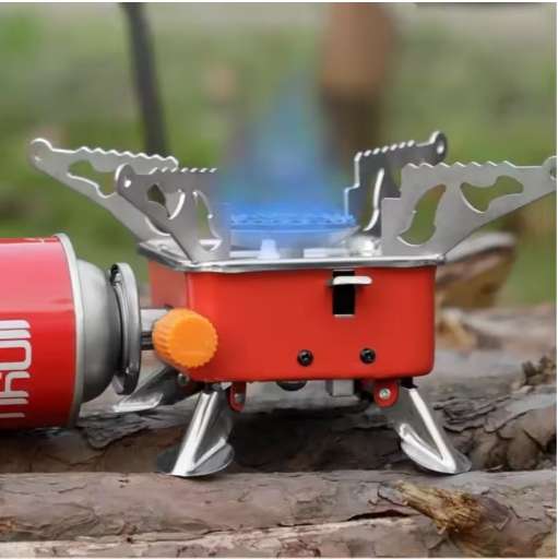 Camping Foldable Gas Stove with Mini Storage bag