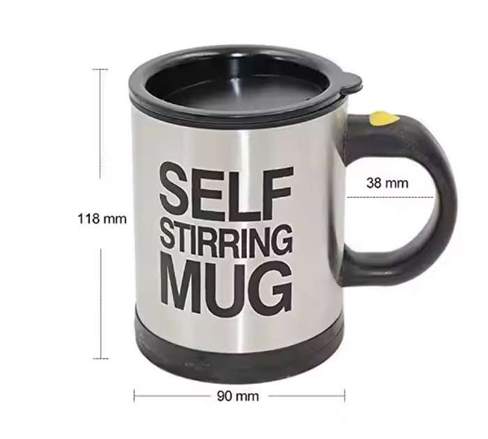 Self stirring mug
