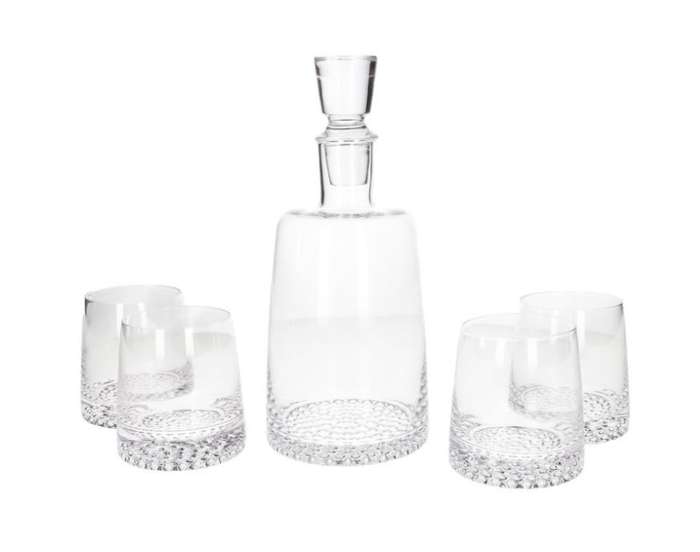 Danny home Whiskey Decanter with Glasses Set-5Pcs