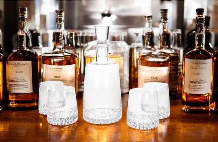 Danny home Whiskey Decanter with Glasses Set-5Pcs