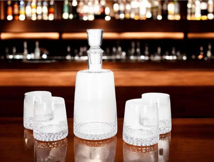 Danny home Whiskey Decanter with Glasses Set-5Pcs