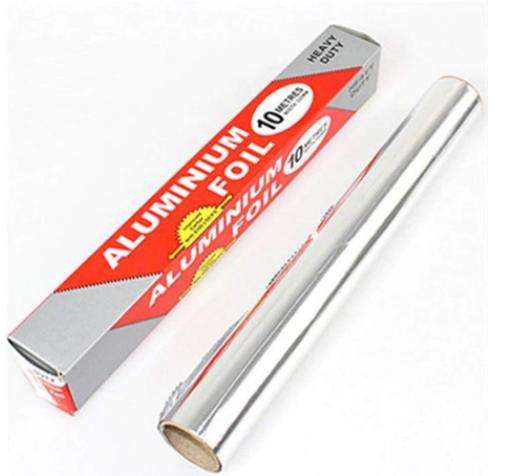 Aluminum Foil Sheet Roll Food Wrapper - 10 Meters
